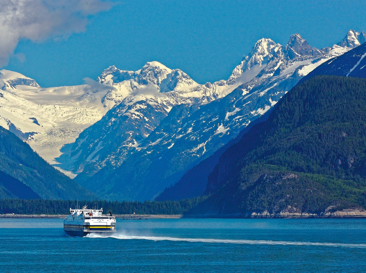 M/V Fairweather auf dem Weg nach Juneau