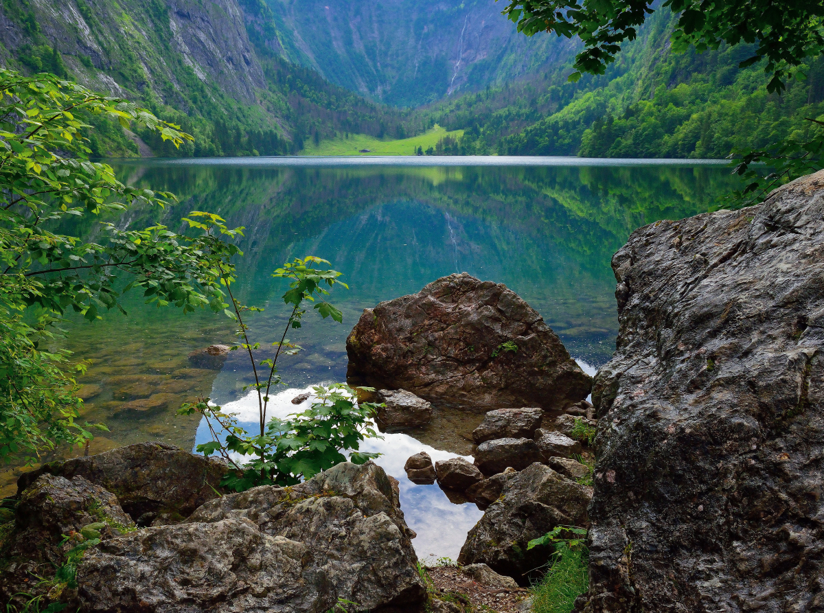 Obersee mit Fischunkelalm in der Ferne