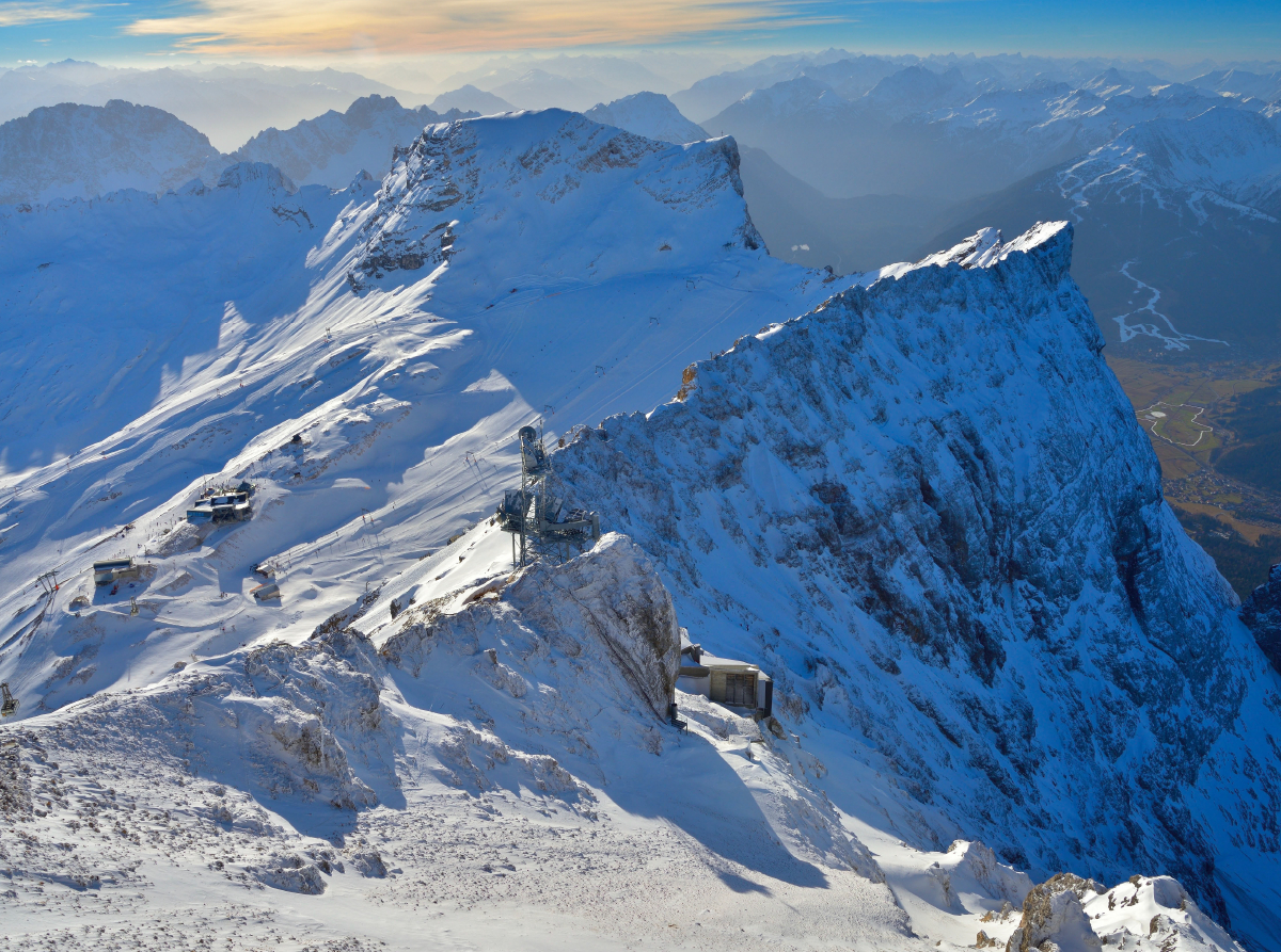 Zugspitzblick auf die Bergwelt