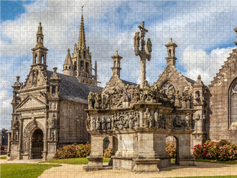 Pfarrei Lampaul-Guimiliau in der Bretagne, Frankreich