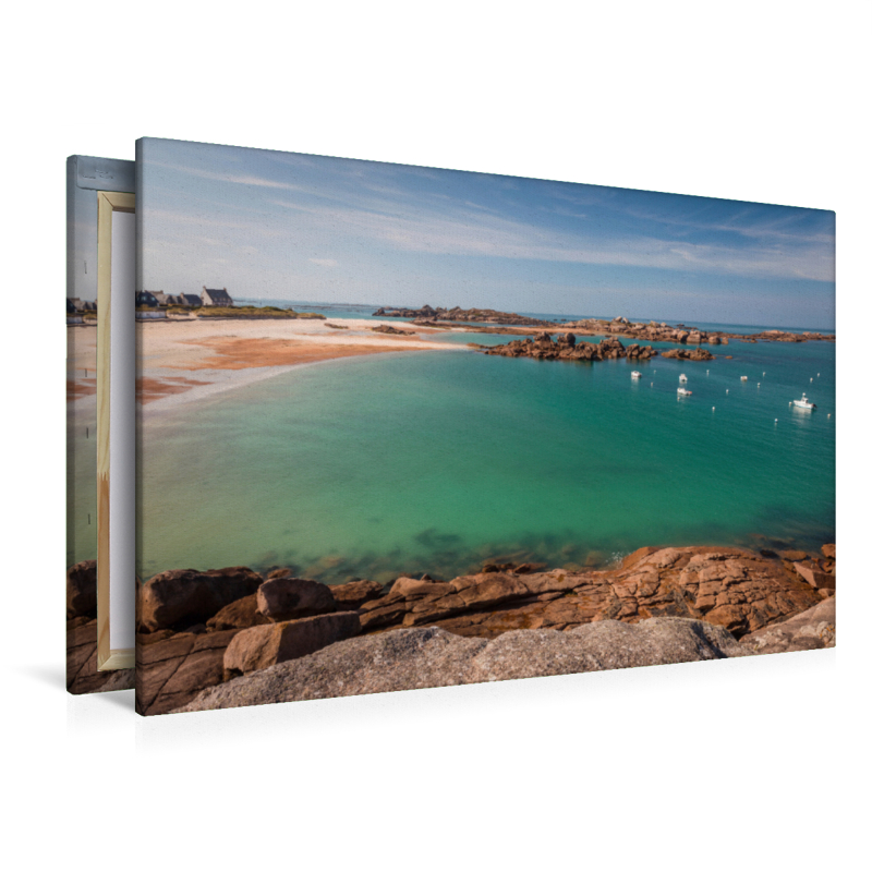 Bay Greve Blanche in Tregastel in der Bretagne, Frankreich