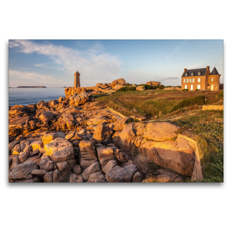 Ploumanach Leuchtturm in der Bretagne, Frankeich