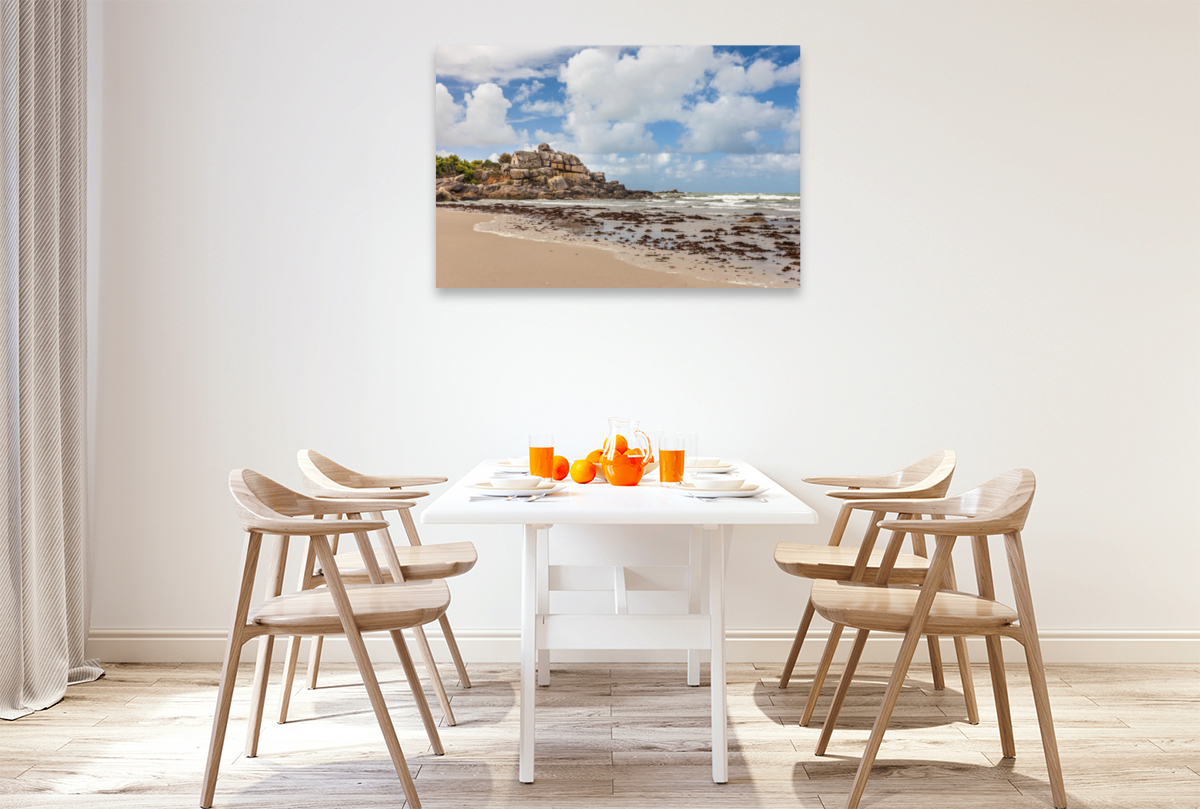 Zöllner Haus am Strand von Kerfissien in der Bretagne, Frankreich