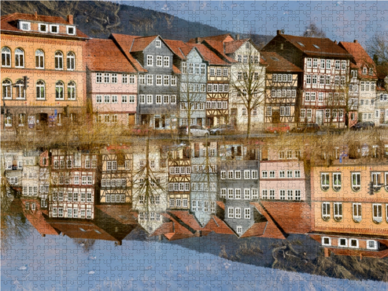 Der Steinweg an der Werra in Hann. Münden