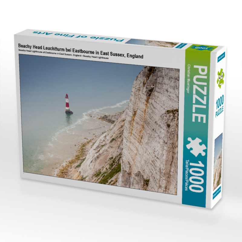 Beachy Head Leuchtturm bei Eastbourne in East Sussex, England