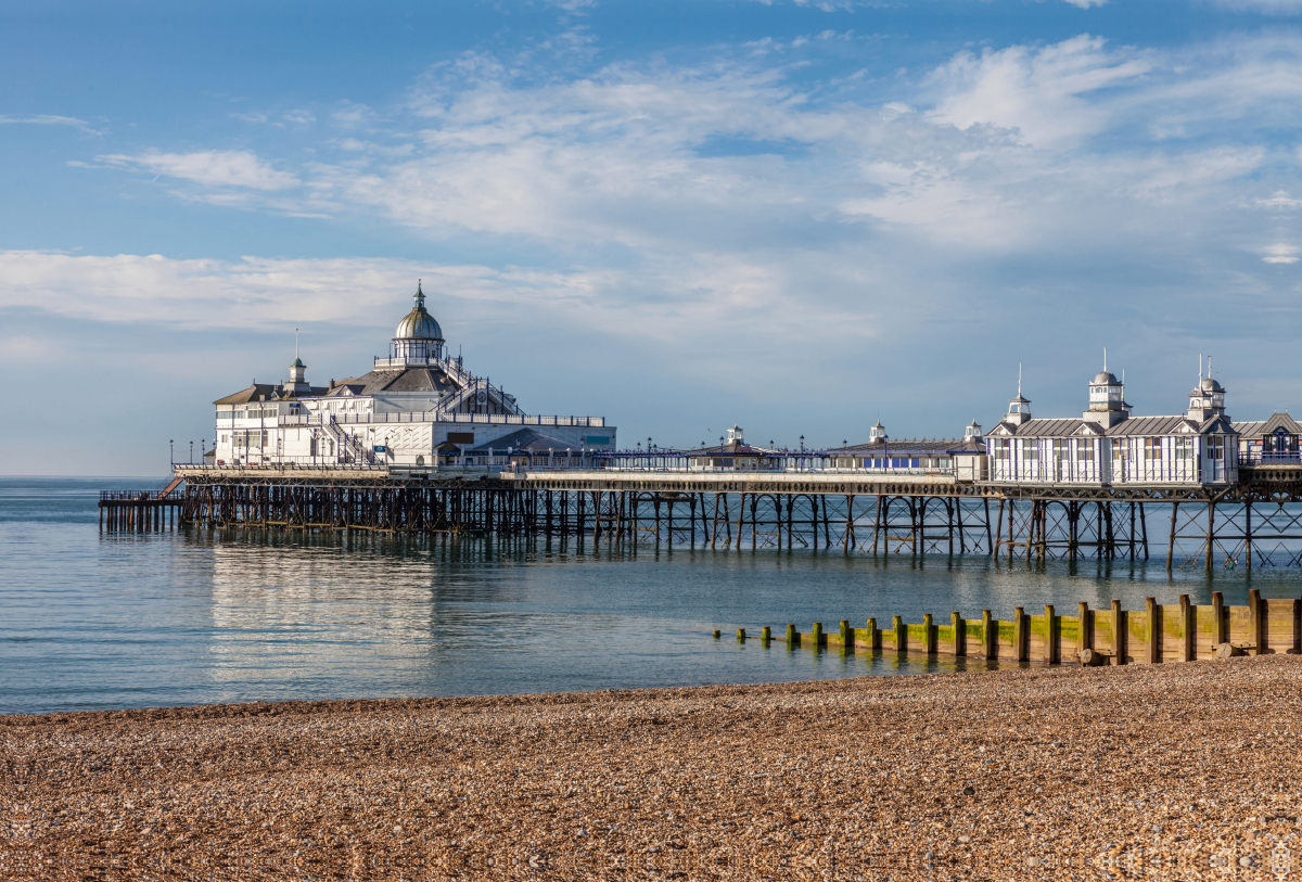 Eastbourne Pier in East Sussex, England