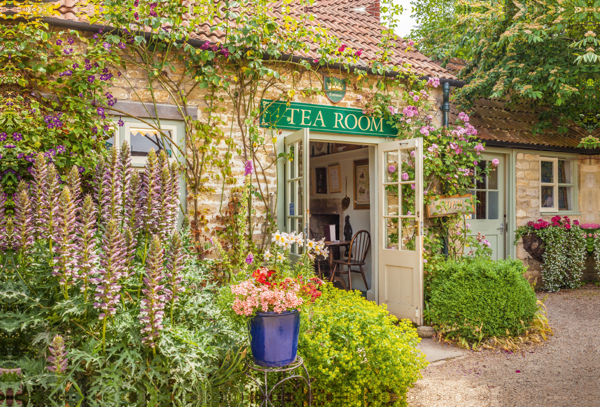 Tea Room in Lacock in Wiltshire, England