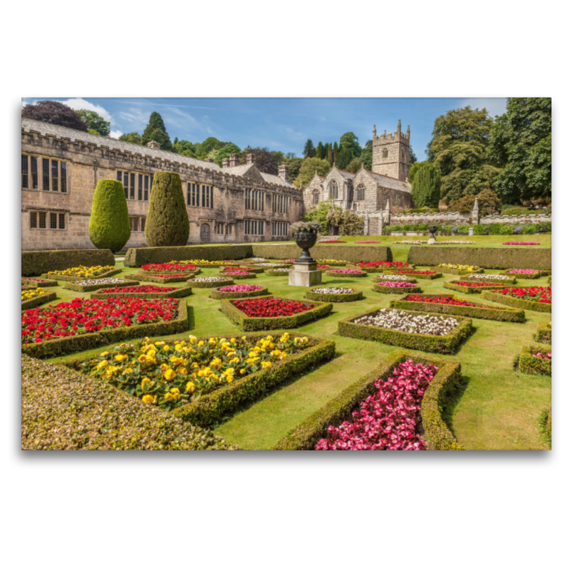 Garten vom Lanhydrock House bei Bodmin in Cornwall, England