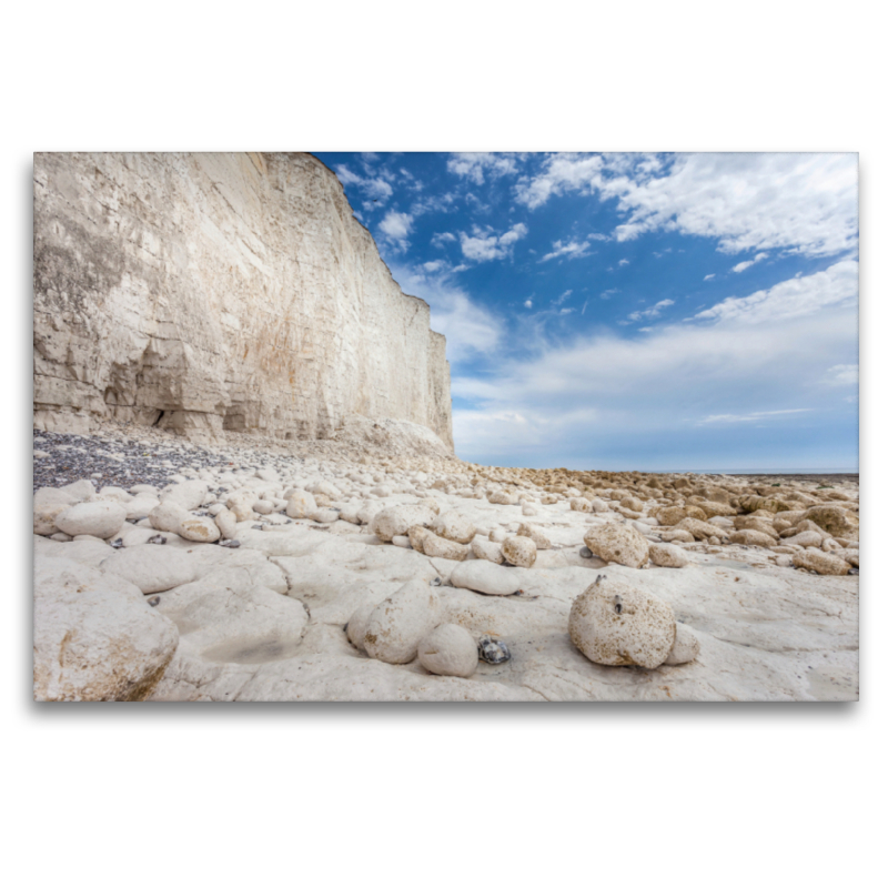 Die Klippen Seven Sisters an der Jurassic Coast bei Eastbourne, Südengland