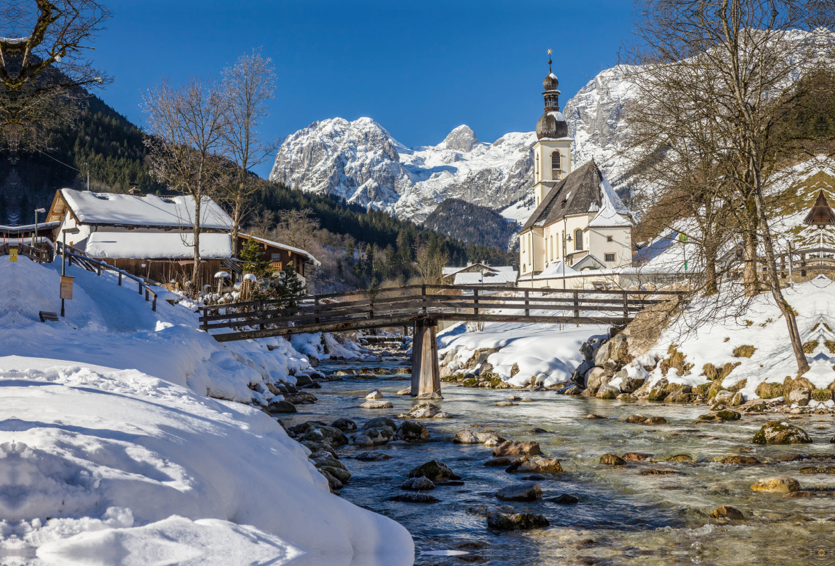 Ramsau im Winter, Oberbayern