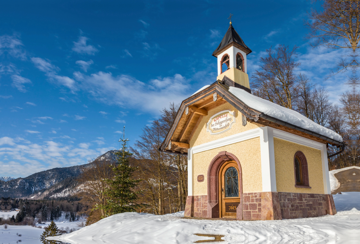 Kapelle 'Am Lockstein' oberhalb von Berchtesgaden in Oberbayern