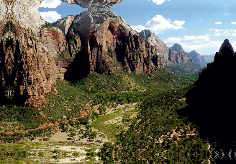 Ausblick von Angels Landing im Zion Nationalpark