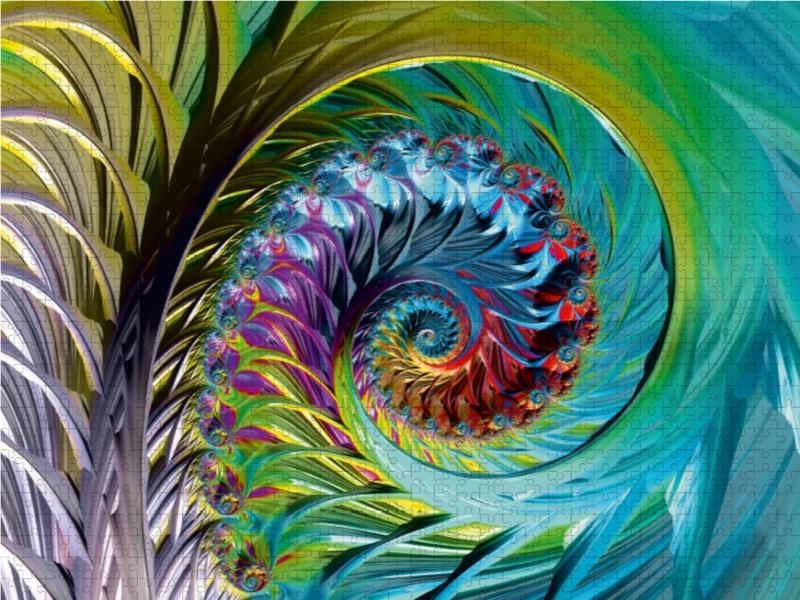 Green Rainbow Spiral