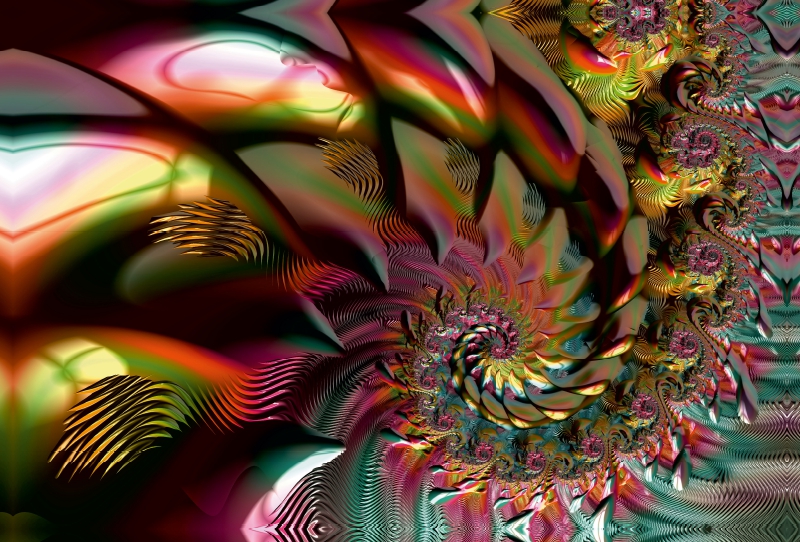 Dazzling Rainbow Spiral