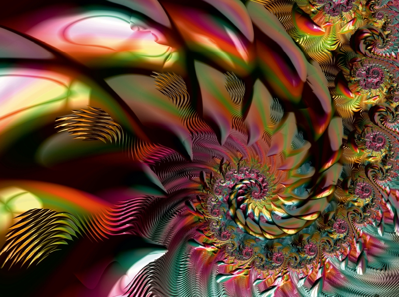 Dazzling Rainbow Spiral