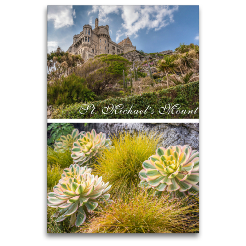 Die Gärten von St. Michael's Mount in Cornwall, England