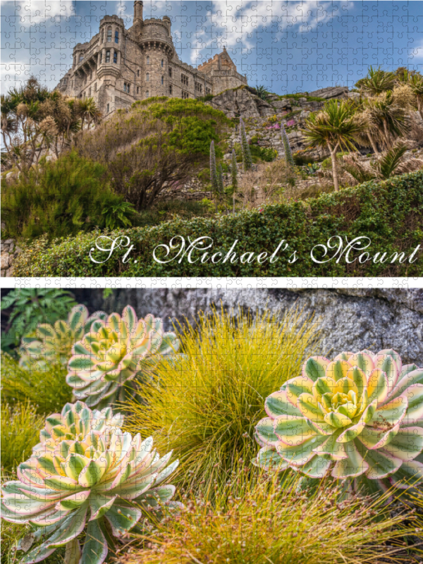 Die Gärten von St. Michael's Mount in Cornwall, England