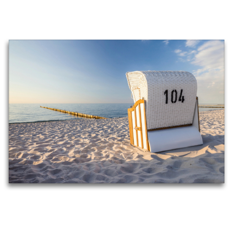 Strandkorb mit Meerblick in Zingst (Mecklenburg-Vorpommern)