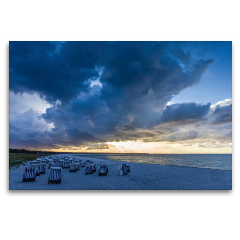 Ein Sturm zieht auf am Strand von Zingst