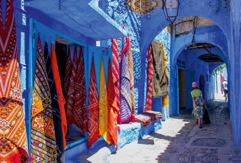 Farbtupfer in Chefchaouen