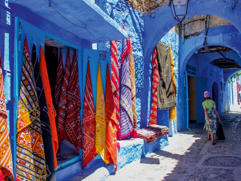 Farbtupfer in Chefchaouen