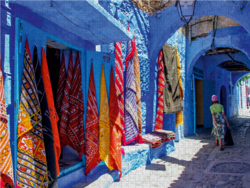 Farbtupfer in Chefchaouen