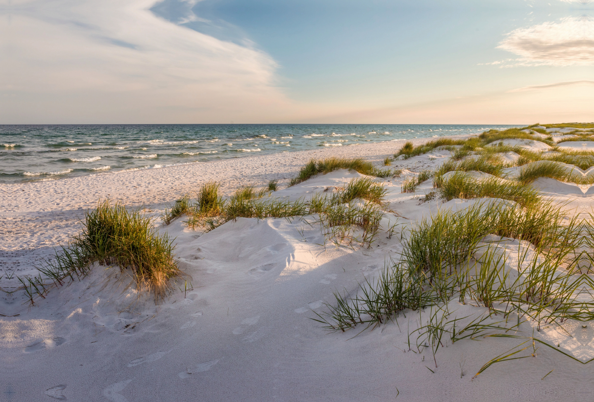 Weißer Sandstrand von Dueodde auf Bornholm