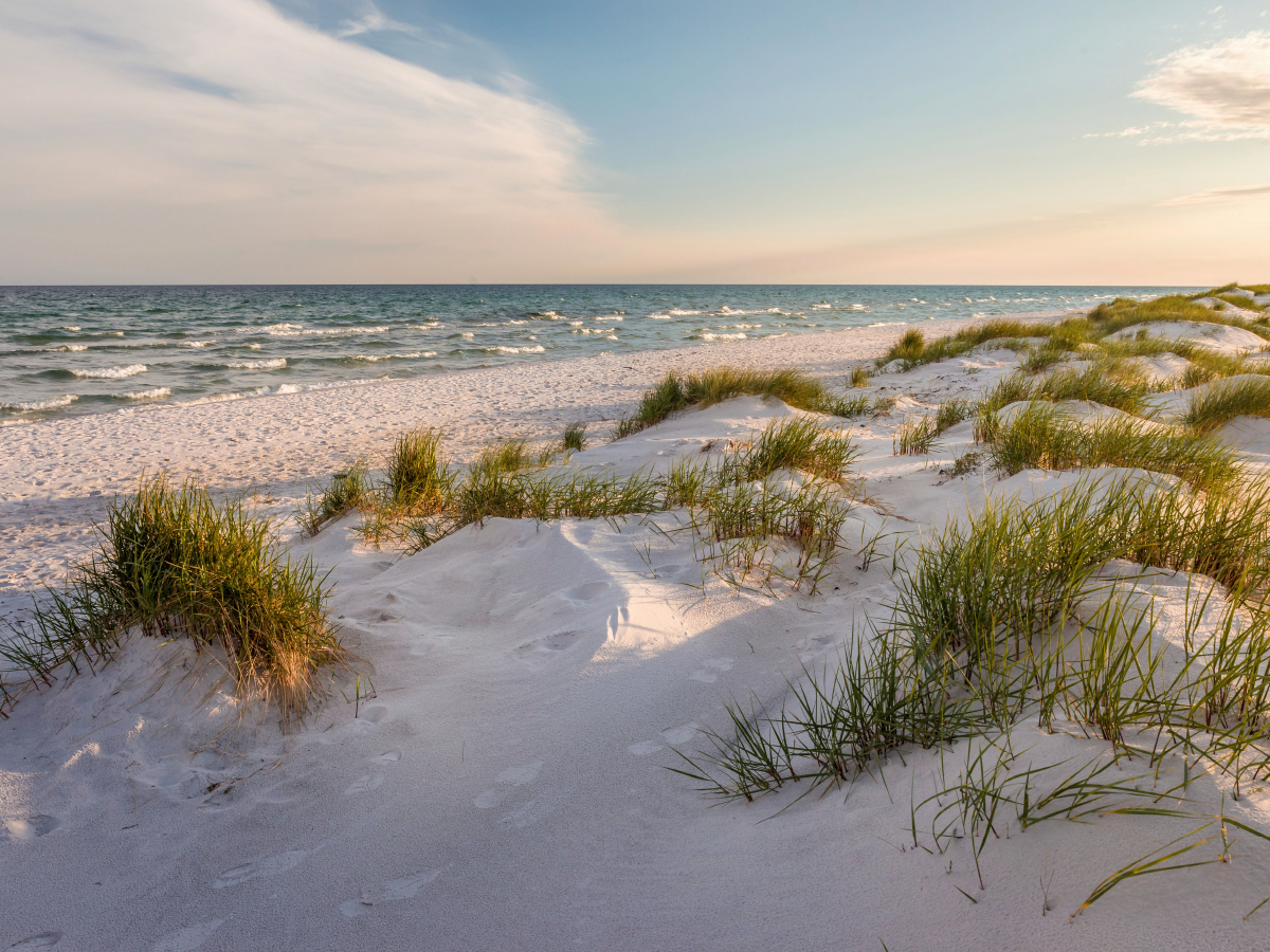 Weißer Sandstrand von Dueodde auf Bornholm