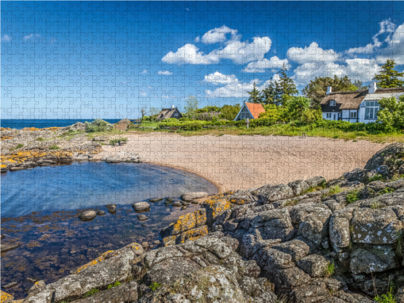 Verstecke Badebucht in Listed auf Bornholm