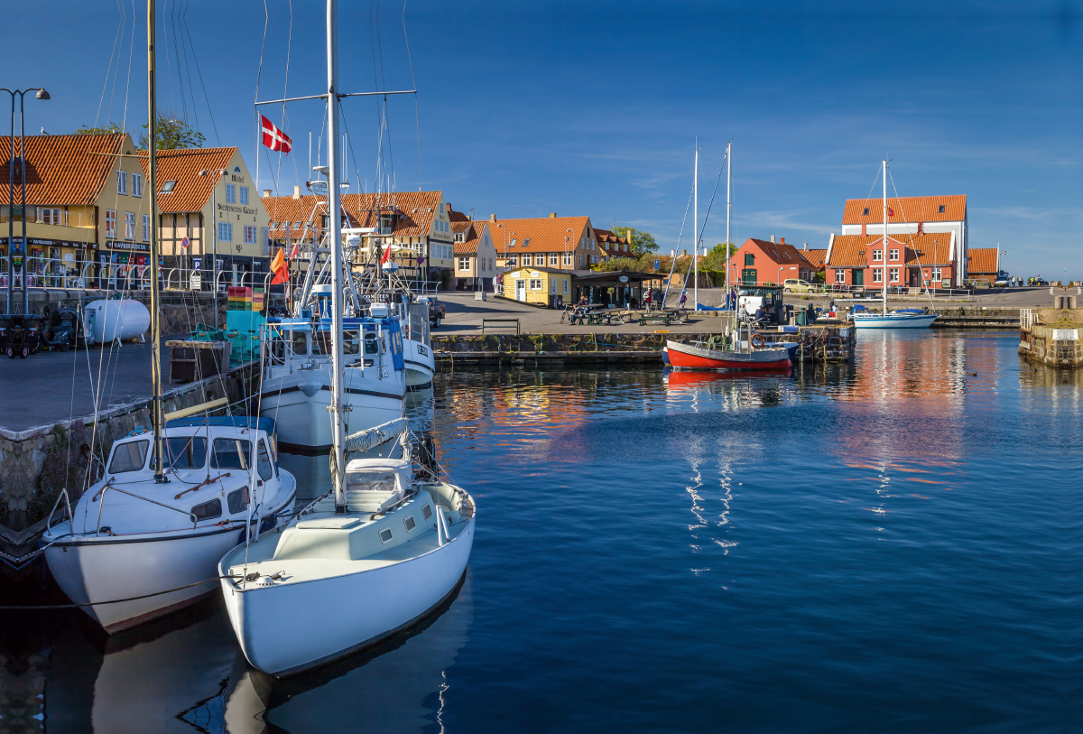 Hafen von Svaneke auf Bornholm