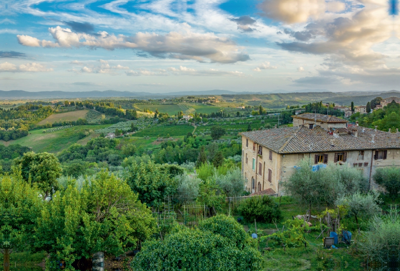 Ausblick von San Gimignano