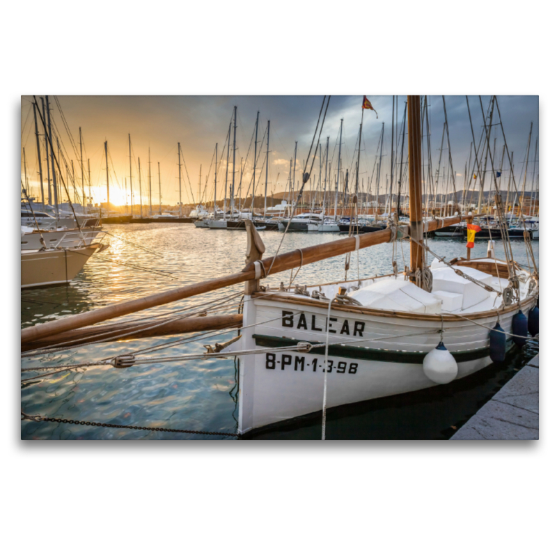 Historisches Boot im Hafen von Palma de Mallorca, Spanien