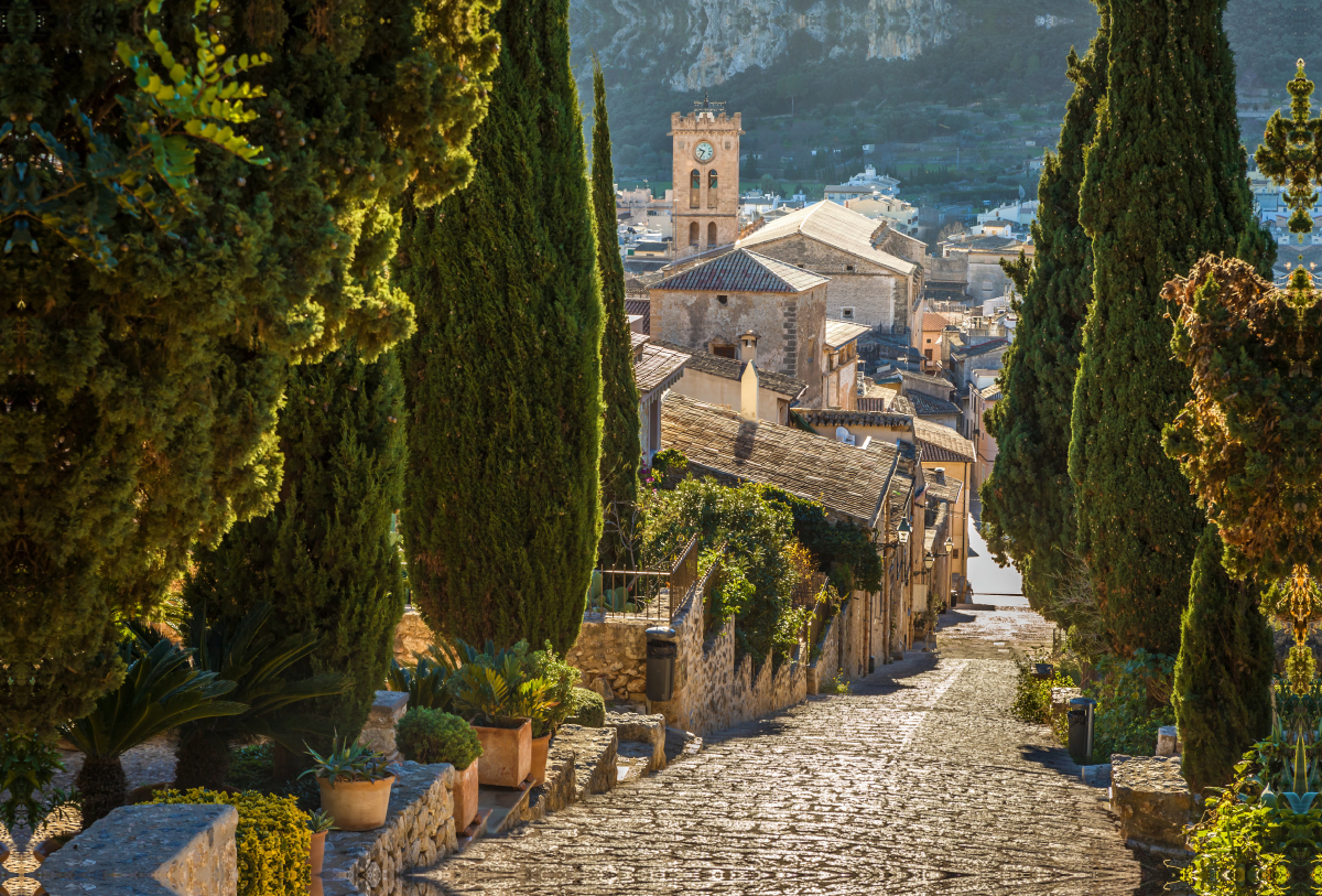 Kreuzweg zum Kalvarienberg in Pollenca auf Mallorca