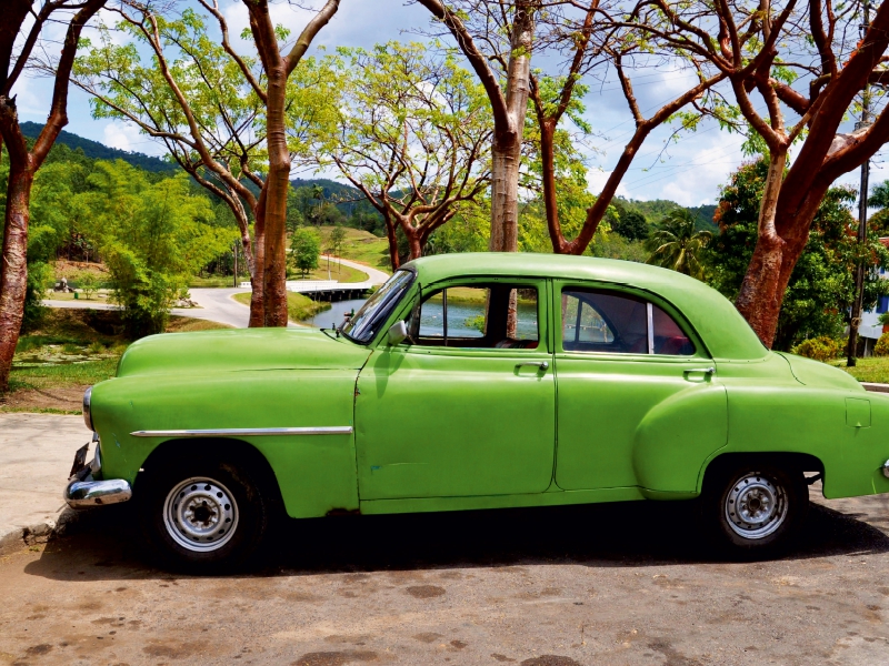 alte Schätzchen aus Kuba - Kuba Oldtimer - Cuba Cars - Grün