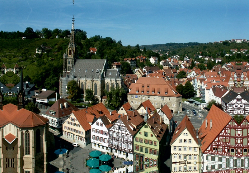 Marktplatz, Frauenkirche und Münster St. Paul