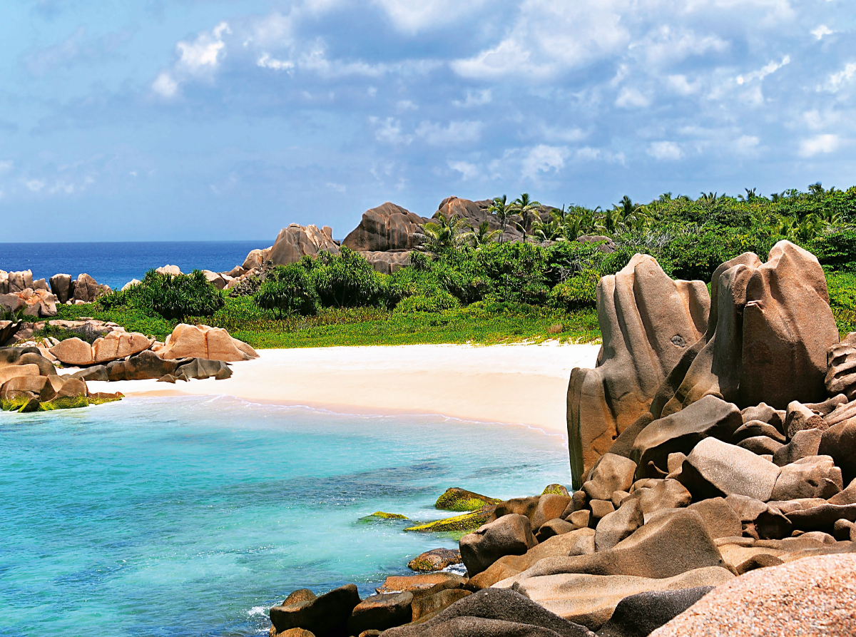 Strandbucht auf La Digue