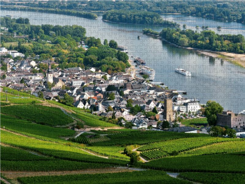 Rüdesheim mit Brömserburg und Boosenburg