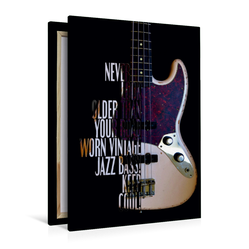 Jazz Bass, Road Worn mit Gitarrenspruch