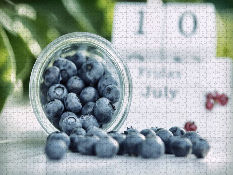 Blaubeeren in der Sommerküche