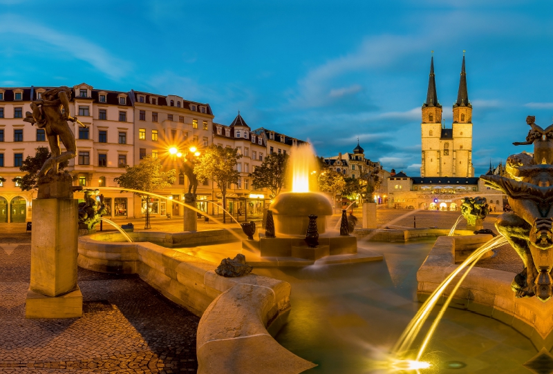 Göbelbrunnen in Halle-Saale