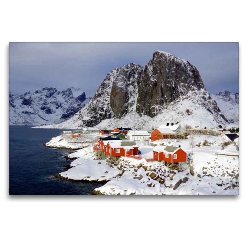 Rorbuer  in Hamnoy im Winter