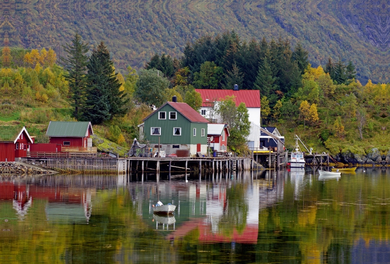 Stiller Fjord nördlich von Svolvaer