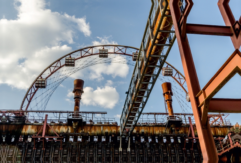 Stillgelegtes Riesenrad auf der Kokerei