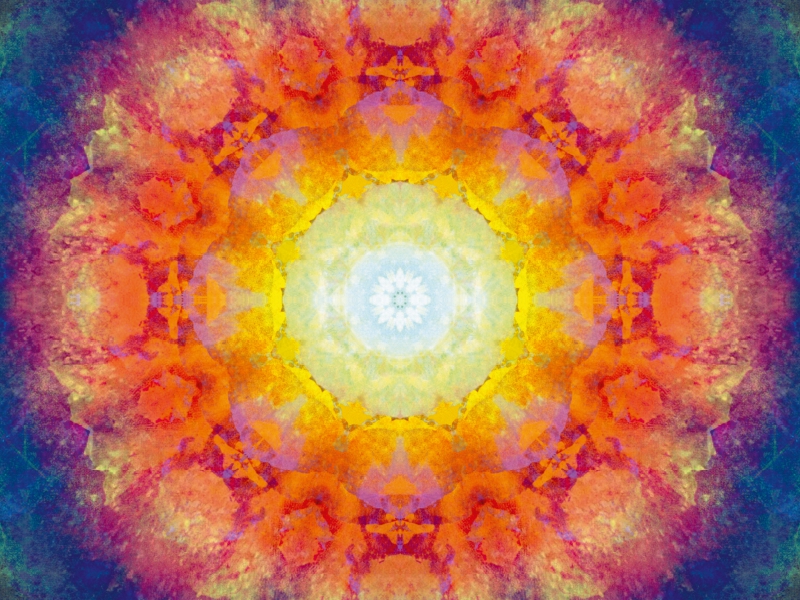 Blüten Mandala des Lichts