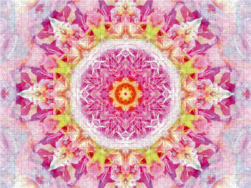 Blüten Mandala Rosa