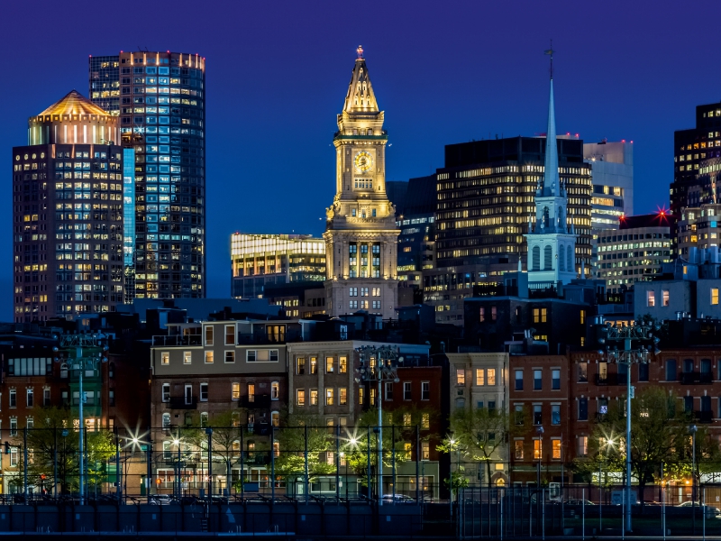 Boston zur blauen Stunde