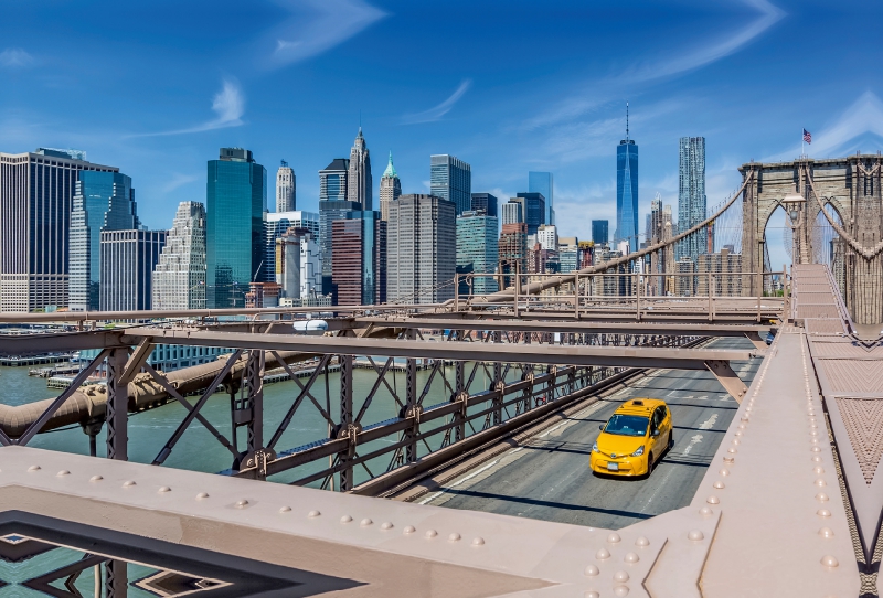 BROOKLYN BRIDGE Blick auf Manhattan