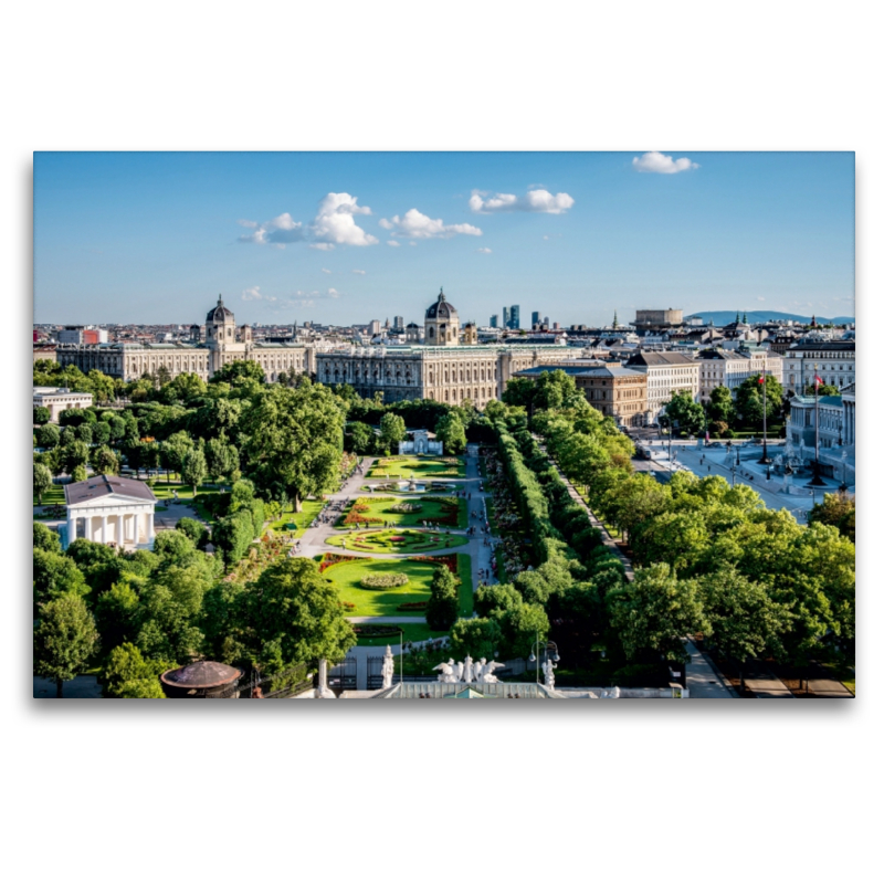 Blick auf den Volksgarten und das Naturhistorische Museum