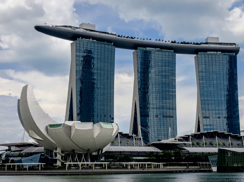 Das beeindruckende Hotel Marina Bay Sands