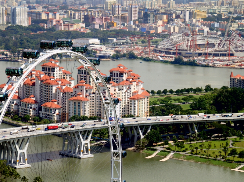 Autobrücken in Singapur